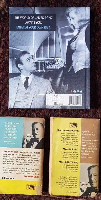 The book of Bond and Goldfinger and Live and Let Die, by Ian Fleming James Bond