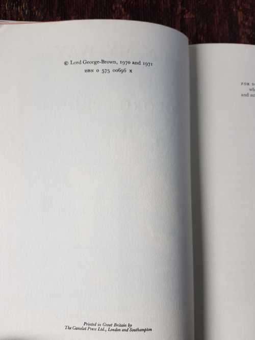 George Brown, First Edition,