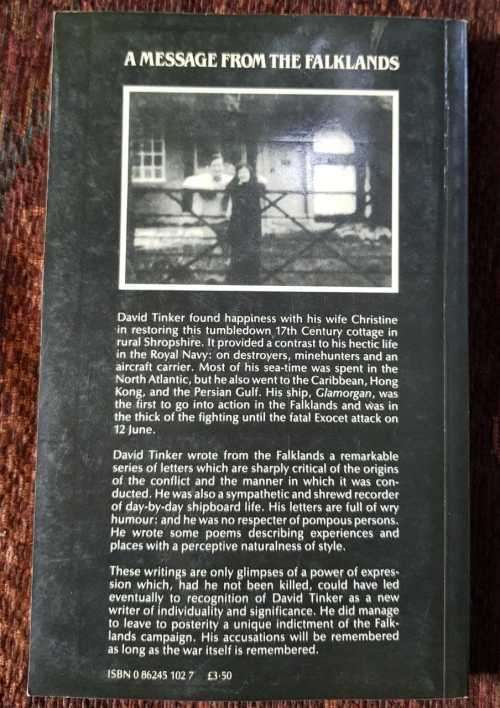 A Message from The Falklands, First Edition by Hugh Tinker