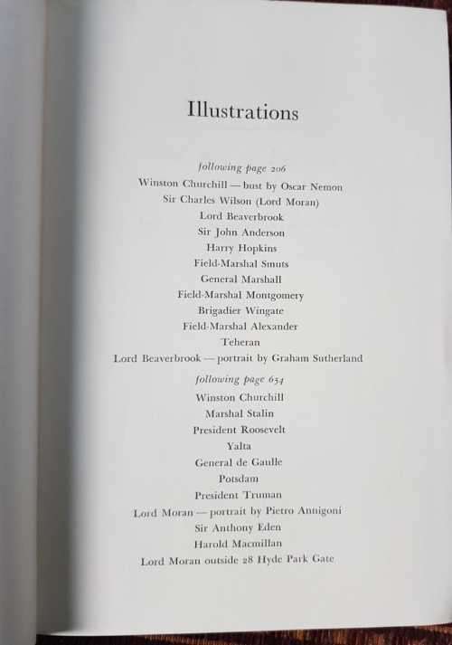 Churchill Taken from the Diaries of Lord Moran 1966