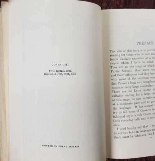 Caesar in Britain and other stories, by W. E. P. Pantin  1930