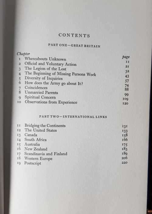 The Salvation Army, First Edition Missing, The inside story of The Salvation Armys missing persons