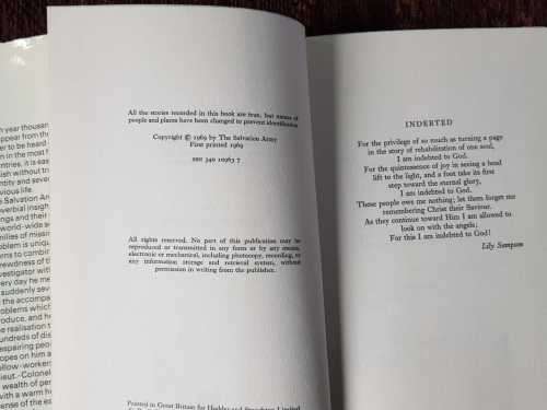 The Salvation Army, First Edition Missing, The inside story of The Salvation Armys missing persons