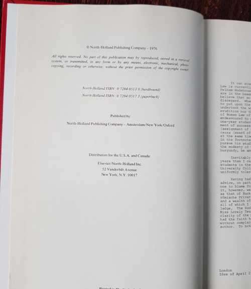 Textbook of Roman Law, by J.A.C. Thomas