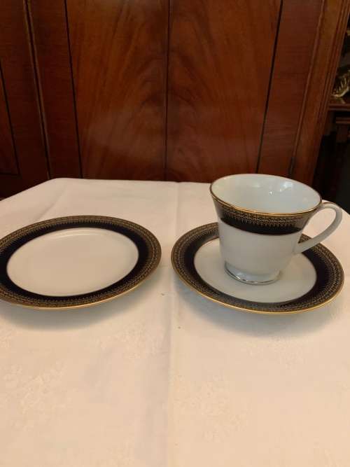 Noritake Tea Cup, saucer and cake plate