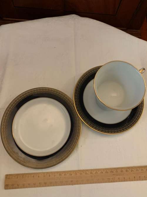 Noritake Tea Cup, saucer and cake plate