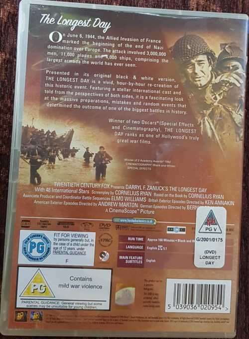 Reach for the Sky, The White Rabbit, The Dam Busters and DVD Longest Day
