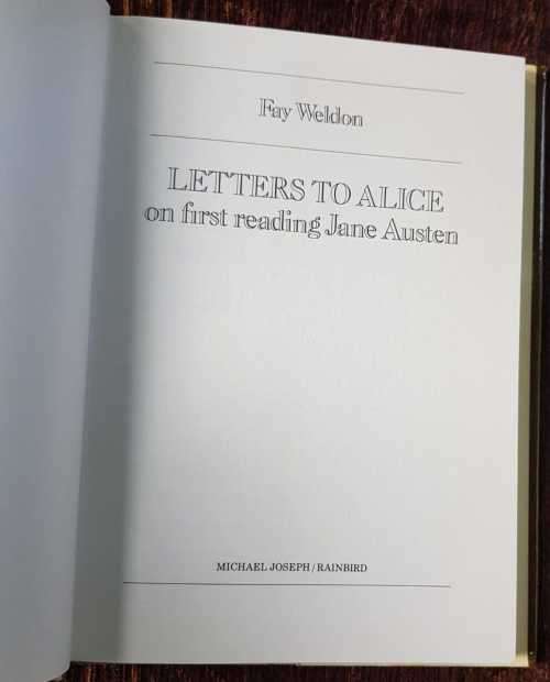 Letters to Alice and Jane Austen, A Life