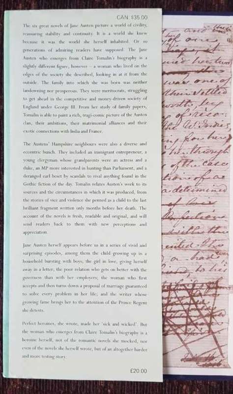 Letters to Alice and Jane Austen, A Life