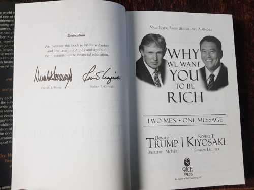 Why we want you to be Rich  - Donald Trump and Robert Kiyosaki. Hardcover