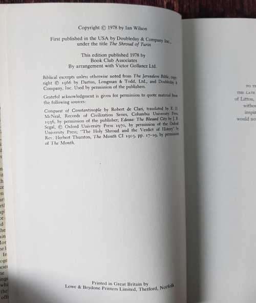 The Holy Kingdom AND The Turin Shroud, First Editions
