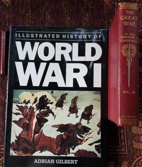 Churchill The Great War First Edition circa 1933 AND Illustrated History of World War 1