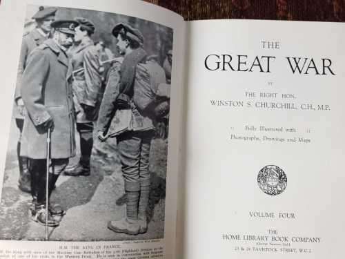 Churchill The Great War First Edition circa 1933 AND Illustrated History of World War 1