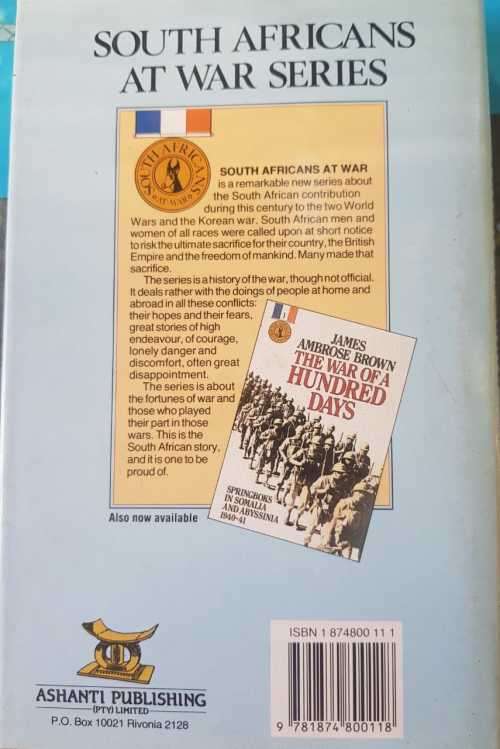 Warriors of the Sky First Edition by Peter Bagshawe Springbok air heroes in combat.