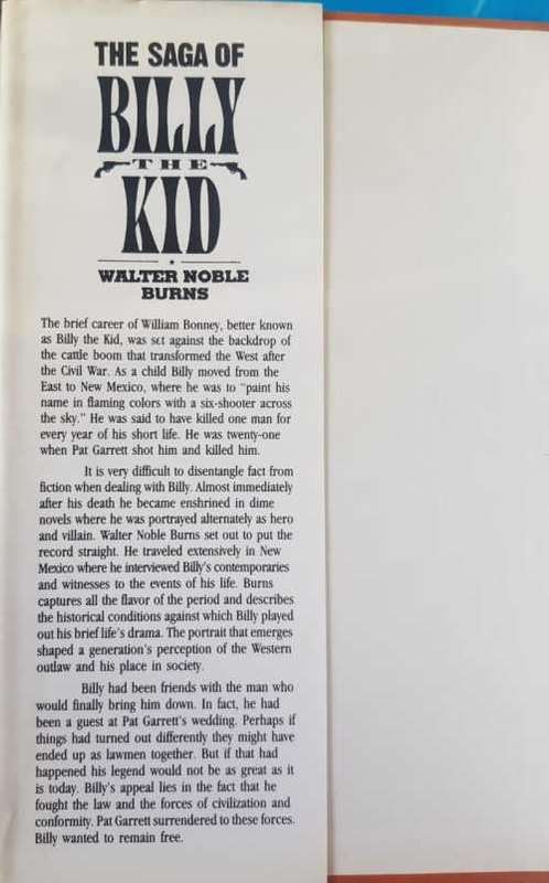 Billy The Kid - The saga of Billy the Kid, First Edition by Walter Noble Burns