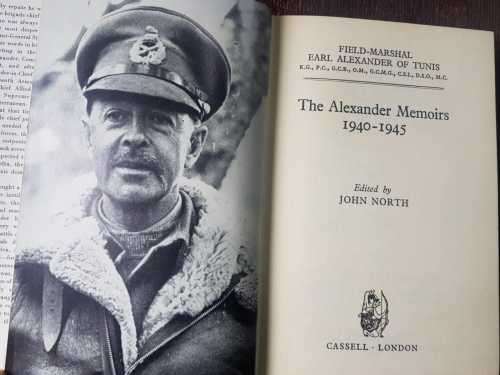 The Alexander Memoirs 1940-1945 AND Cover of Darkness