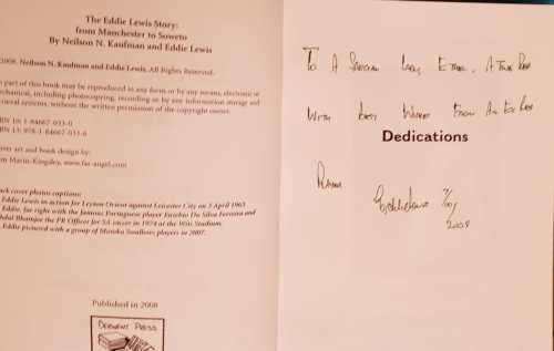 Manchester United Eddie Lewis Story Signed