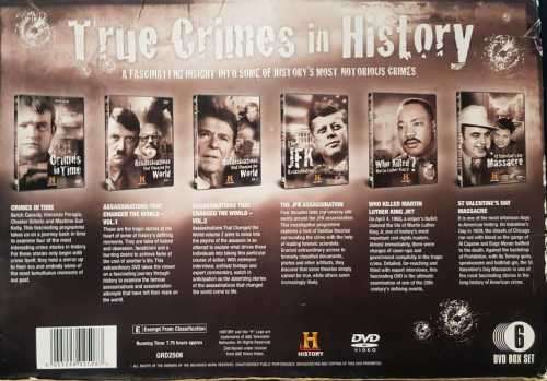True Crimes in History, 6 DVD box set
