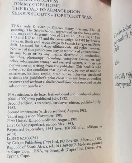 Selous Scouts   War, Top Secret War AND The SAS Survival Guide.