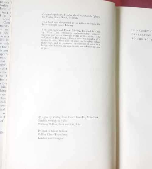 War, Officer Factory by Hans Helmut Kirst, First Edition 1962