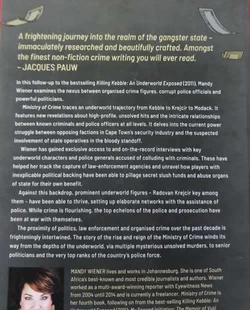 Ministry of Crime: An Underworld Explored - Mandy Wiener