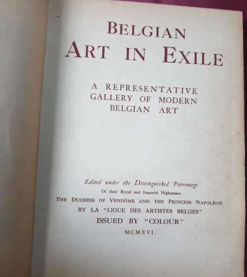 Belgian Art in Exile, 1916