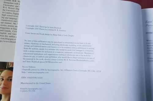 Land and Sea, Signed copy poetry inspired by art