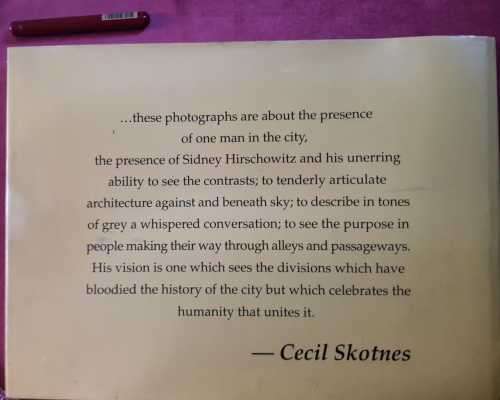 Jerusalem, inscribed and signed. Moments in a Timeless City by Sidney Herschowitz