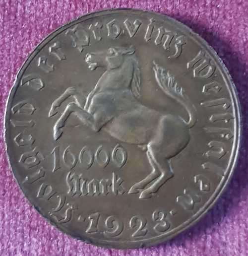 Coin, 1923 - German Mark 10 000