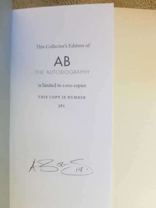 CRICKET Rare Signed AB de Villiers cricket