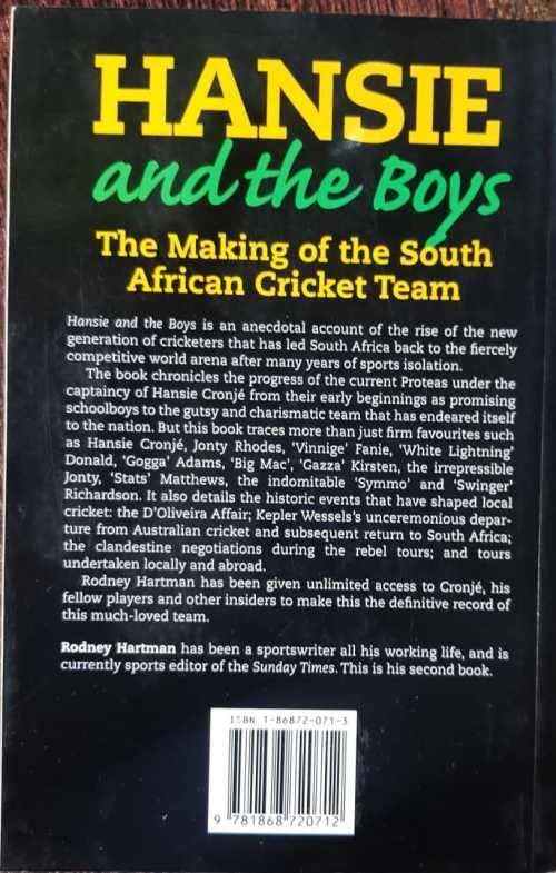 Hansie and the Boys signed by Hansie Cronje & 3 others
