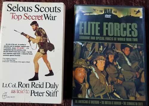 Selous Scouts and DVD of Elite Forces  Top Secret War,  Selous Scouts  Lt. Col Ron Reid Daly as told