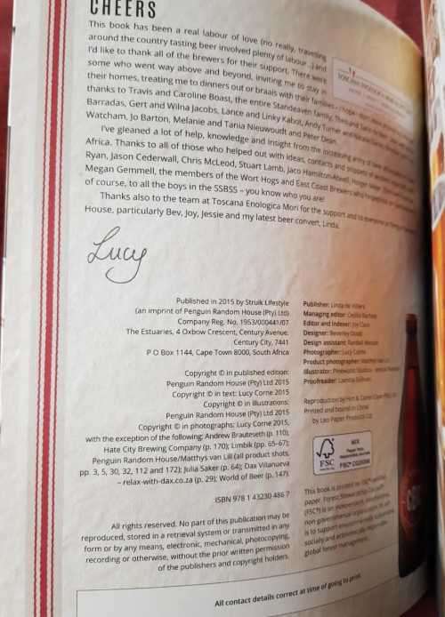 Beer Safari by Lucy Corne, journey through the craft breweries of South Africa.