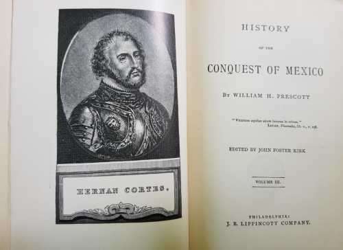 Rare ! Prescotts Conquest of Mexico (1873 First Edition) Vol I, II and III by John Poster Kirk