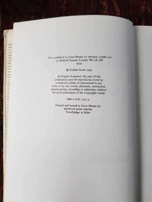 Sand in the Wind, First Edition by Robert Roth