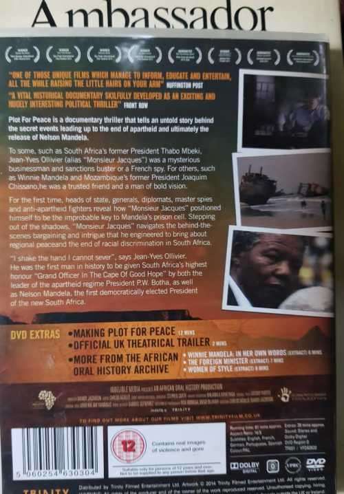 Ambassador in Black and White and DVD Plot for Peace
