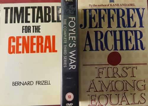 War, Timetable for the General and DVD Foyles War and First Among Equals