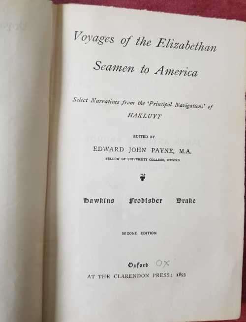 Voyages of Elizabethan Seaman, 1893