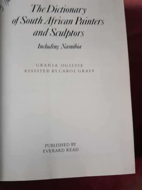 Painters and Sculptures, South African dictionary including Namibia by Grania Ogilvie