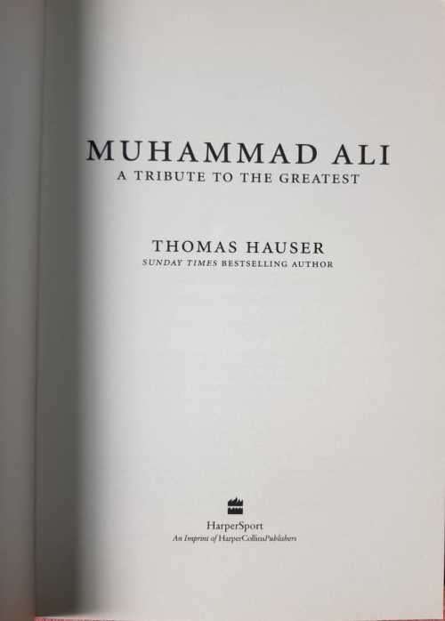 Muhammad Ali, First Edition by Thomas Hauser.