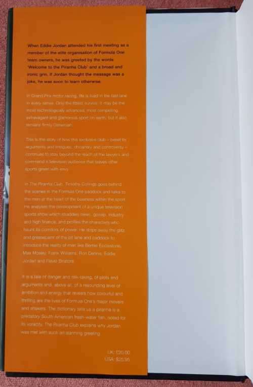 Formula One, The Piranha Club, power and influence in Formula One by Timothy Collings