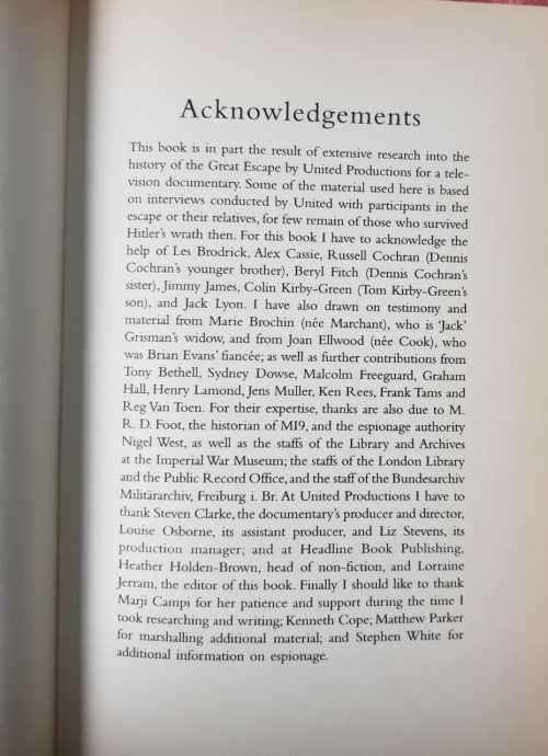 Great Escape, First Edition by Anthony Gill