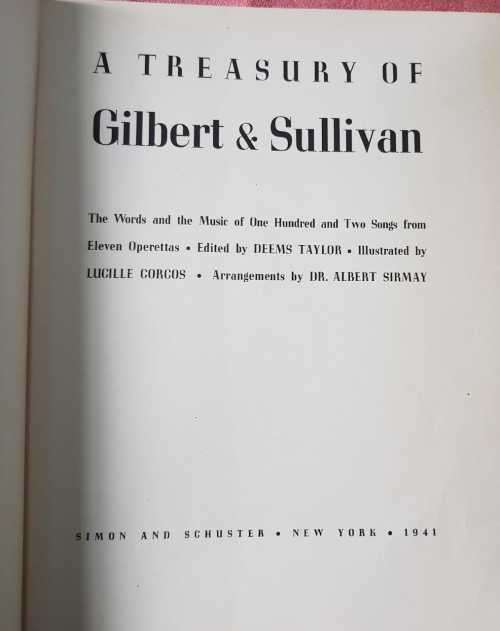 Gilbert and Sullivan, First Edition 1941 by Deems Taylor, illustrated by Lucille Corcos.