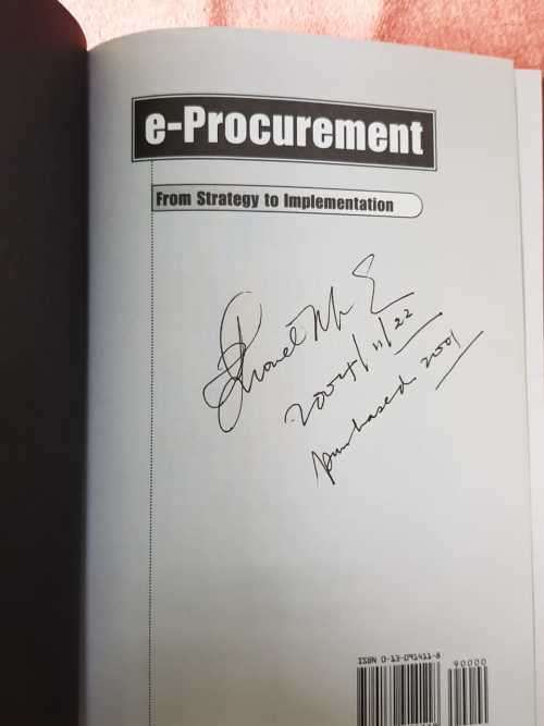 e-Procurement, from strategy to implementation Signed by Dale Neef.