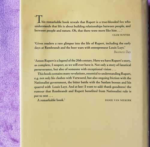 Anton Rupert and Van Lills South African Miscellany
