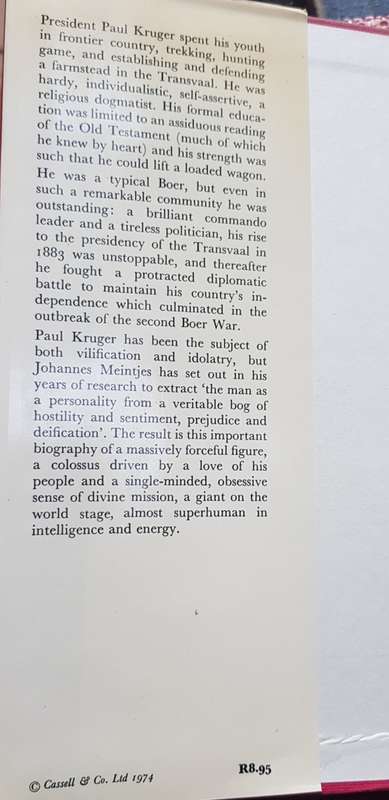 PAUL KRUGER PRESIDENT & OUT OF THE CRUCIBLE by Meintjes & Childers Anglo Boer War