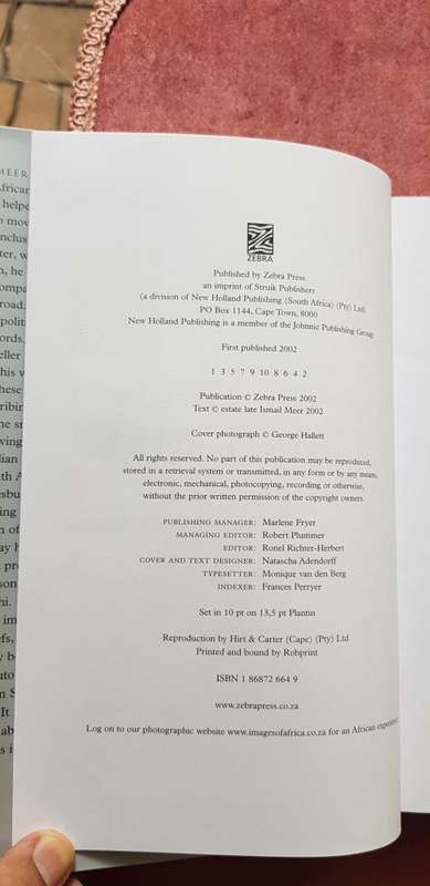 ISMAIL MEER A FORTUNATE MAN FIRST EDITION MANDELA FOREWORD