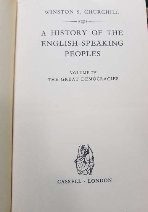 Churchill History of the English Speaking Peoples 4 Volumes 1 to 4 complete set