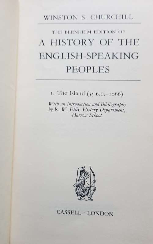 Churchill History of the English Speaking Peoples 4 Volumes 1 to 4 complete set
