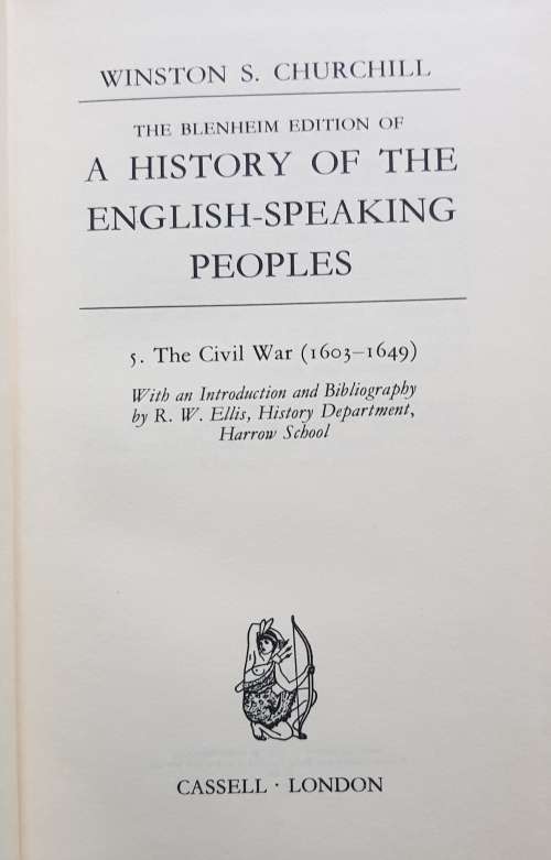 Churchill History of the English Speaking Peoples 4 Volumes 1 to 4 complete set